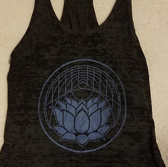 Urban Outfitters Tops - Blue lotus print burnout tank Urban Outfitters Tops - Blue lotus print burnout tank